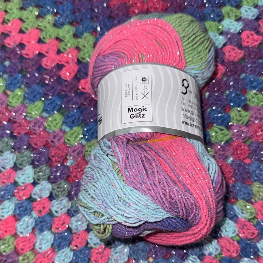 Ice Yarns Magic Glitz, light weight Yarn, New